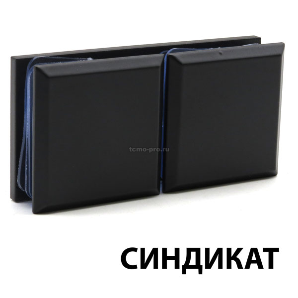 КН038-304 Коннектор 180 гр AISI 304 стекло-стекло