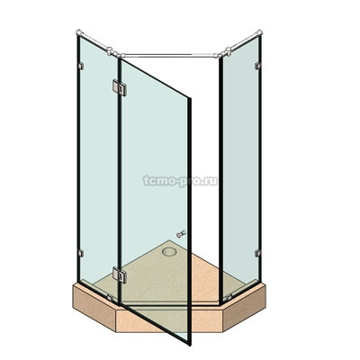 SN600-0052 Душевая кабинка трапеция