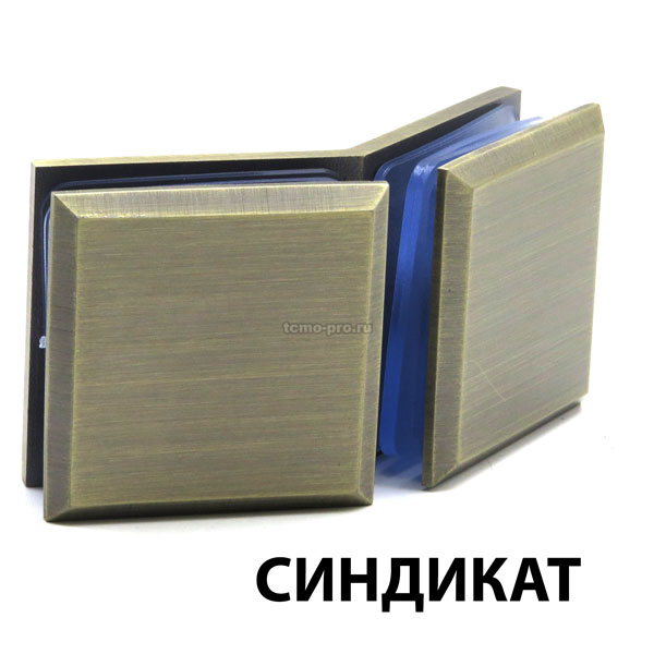 КН036-304 Коннектор 135 гр AISI 304 стекло-стекло