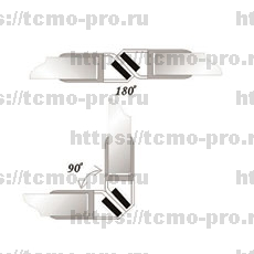 SN114-008A1W-8 Профиль магнитный 8 мм 2.5 метра 90,180 гр
